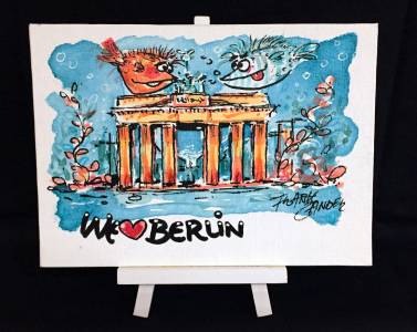 We Love Berlin 1 Staffellei